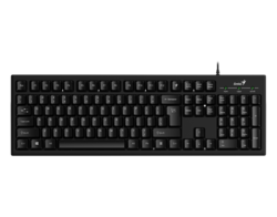 Genius  KB-100 USB Smart Keyboard  with User Customise F Keys, Black